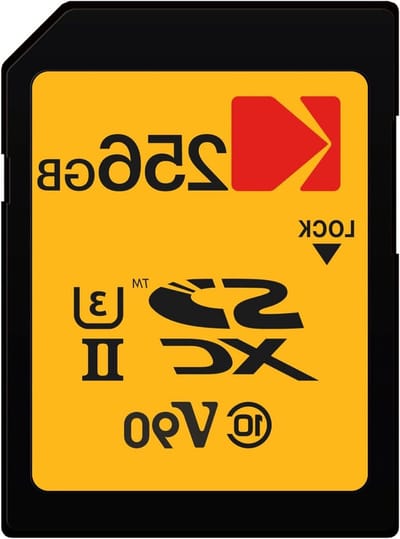 Geheugenkaart - SDXC kaart - Video Opnemen - Snelle Data Transfer - 256 GB - Geel/Zwart
