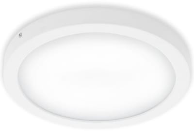 Briloner Leuchten LED plafondlamp opbouw armatuur met neutraal witte lichtkleur, 21 Watt, 2.000 Lumen, 4.000 Kelvin, rond chroom mat, Ø 30cm