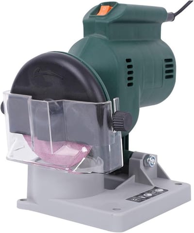 Kettingslijpmachine Elektrisch - Slijper Professioneel - Kettingen Scherp Houden - 250W Krachtige Motor - 100mm Schijf - Grijs