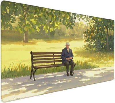 Grote Muismat - Bureauonderlegger XL - Gaming Kantoor - Waterdicht Wasbaar - 100x50cm - Landschap