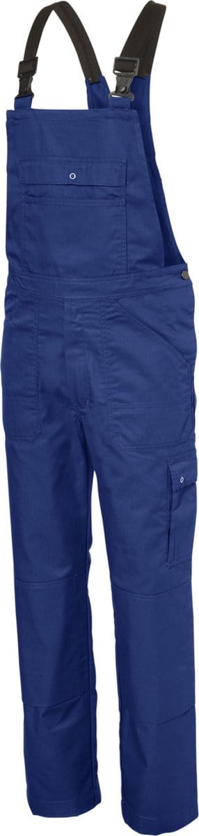 KLM - Amerikaanse Overall Corey (tuinbroek, BIB, bretelbroek) - polyester/katoen 245g/m2- Blauw (Kobalt/Royal Blue) maat 49 (lengtemaat, 6cm langer dan standaard maat 48)