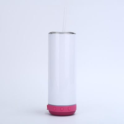 304 Roestvrij Staal Vacuüm Beker Outdoor Auto Bluetooth Muziek Autobeker Koudhoudend Draagbaar IJskachel Beker 200ml wit