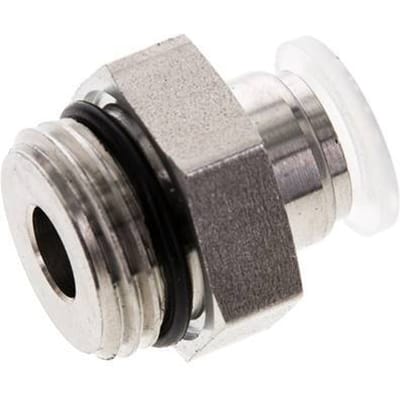 10mm x G1/2'' PA/RVS Insteekfitting Buitendraad EPDM