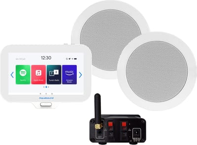 AquaSound EMN30-TW N-Joy Badkamerradio set 30 watt met Twist speakers