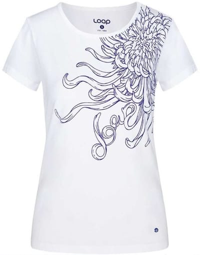 Dames T-shirt Loap Abblina Wit - S