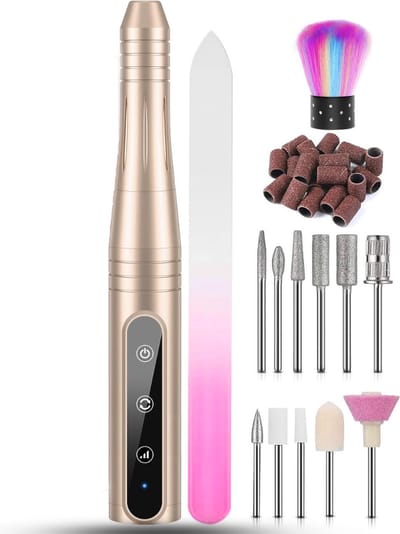 White-Label® Nagelfrees - Elektrische Nagelvijl - Manicure Set Elektrisch - Pedicure Apparaat - Goud