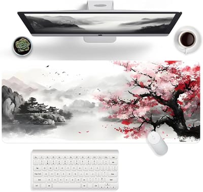 StayPowered XXL Gaming Muismat - Ultieme Precisie en Ruimte voor Elke Beweging - 900x400 mm - Antislip Onderkant - Waterafstotend - Slijtvast Ontwerp - Geweven Oppervlak - Versterkte Stiksels - Zwart - Levering Sneller dan Aangegeven!