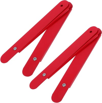Ladder Scharnierdelen - Ladder Versteviging - Ladder Reparatie - Aluminium Legering - 21.5 cm - Rood