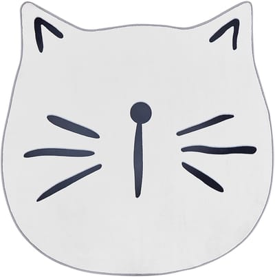 KITTY - Kindervloerkleed - Wit - 100 cm - Polyester