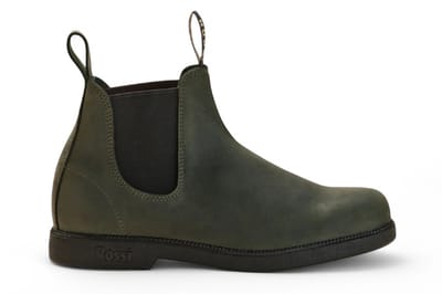 Rossi 607 Booma Moss Olijfgroene Leren Chelsea Boots