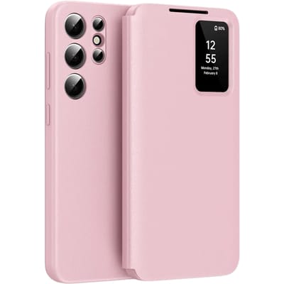 CaseBody Samsung Galaxy S25 Ultra Smart Cover Roze