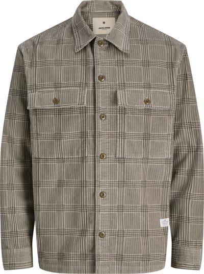 Jack & Jones Overhemd Jprbluwill Corduroy L/s Overshirt S 12282350 Brindie/check Mannen Maat - S