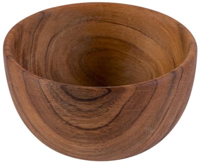 Pure Acacia Wood Aardewerk Schaaltje | Kommetje | Tapasschaaltje | Klein Schaaltje | Servies Schaaltje | Woonaccessoire 12x6.5 cm
