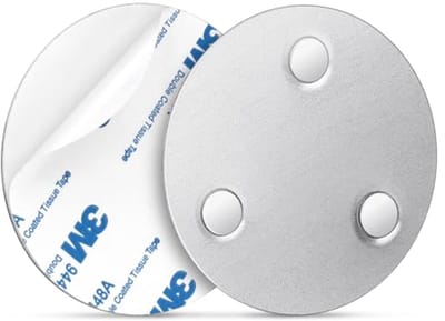 2 stuks rookmelders magneethouder Ø 70 mm - Zelfklevende pads voor brandmelders - Zonder boren of schroeven