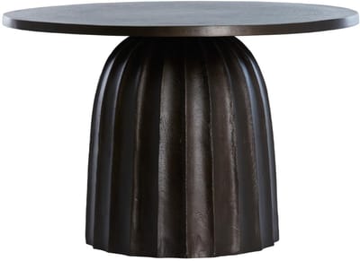 Light & Living Bijzettafel Veglia - Donkerbruin - Ø60cm - Modern