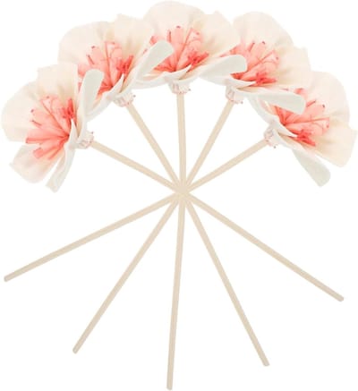 Vervangstokjes 5 Stuks - Bloemen Diffuser - Ruimte Verfraaien - Hoge Simulatie - Diverse Kleuren - Meerdere Kleuren