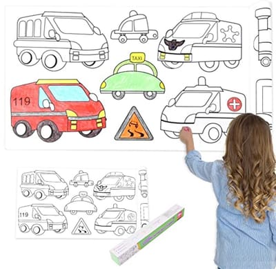 Kleurrollen voor Kinderen – Creatieve Tekenrol voor Jongens en Meisjes, Knutselen en Schilderen
