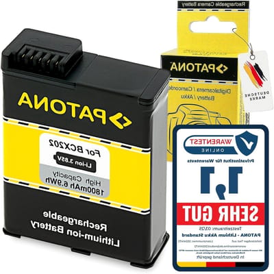 Camera Accu - Reservebatterij - Langere Opnames - Compatibel met Origineel - 1800 mAh - Zwart