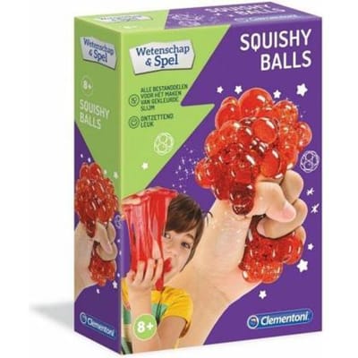 Clementoni Wetenschap & Spel Fun - Squishy Ballen, wetenschappelijk laboratorium, experimenteerset voor kinderen, 8+ jaar, 66950
