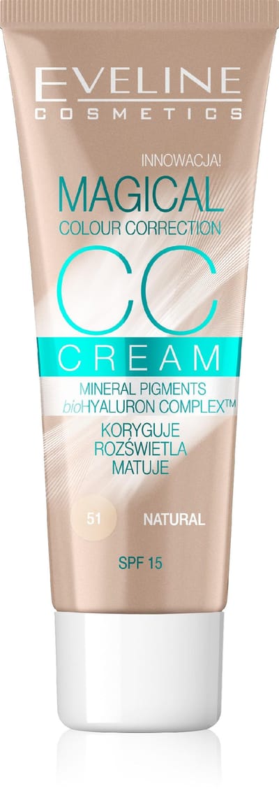 Eveline CosmeticsÂ CC Cream Magical Colour Correction Natural 30ml.