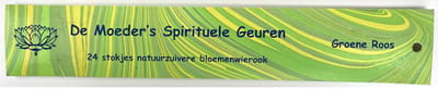 De Moeder’s Spirituele Geuren Wierook Groene Roos – 24 lange wierook stokjes – 100% Natuurlijke Wierook
