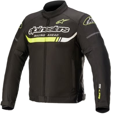 Alpinestars T-SP S Ignition Waterproof Jas Zwart Fluo Geel - Jas