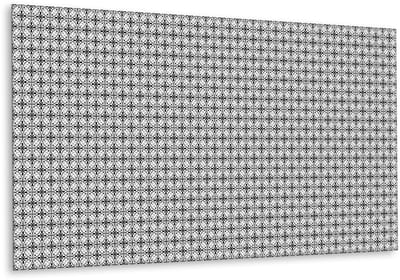 Tulup PVC Wandpaneel - Indonesisch Patroon Vinyl Wandpaneel - 100 cm x 50 cm - Zwart en wit PVC Wandpaneel - 1 stuk - Vinyl Wandpaneel - Geometrisch Wandbekleding - Wandbekleding Vinyl - Plaktegels Keuken en Badkamer