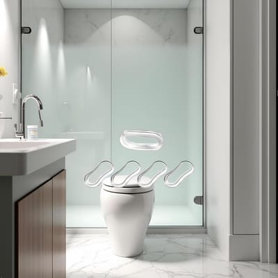 Toiletstoelbumpers - Wc-bril buffers - Stil Gebruik - Zelfklevend - 5 stuks - Zwart