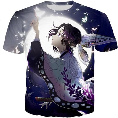 Demon Slayer Anime 3D Geprinte T-shirts Heren Dames Korte Mouw T-shirt Oversized Harajuku Tees Tops Kinderkleding S gray