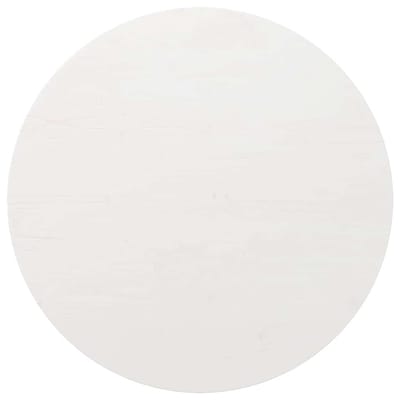 vidaXL - Tafelblad - Ø80x2,5 - cm - massief - grenenhout - wit