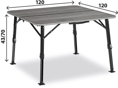 Brunner Elùtop Compack Square 120 - campingtafel