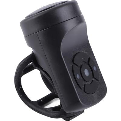 Sonnette de vélo universelle avec klaxon et alarme rechargeables par USB noir