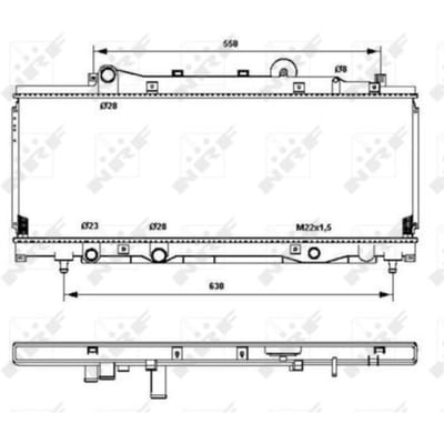 Radiator, motorkoeling NRF 53202
