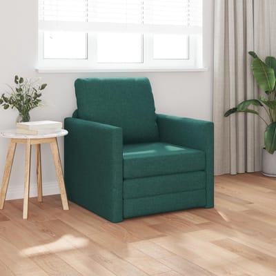 Futonbed Vloer - Stoelbed Bank - Kleine Woonruimte - Afneembare Hoes - 151 kg - Donkergroen