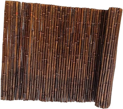 Bamboe Schermpaneel - Decoratieve Tuinrand - Buitenruimte Verfraaien - Milieuvriendelijk Materiaal - 99 x 36 cm - Natuurlijk Bamboe