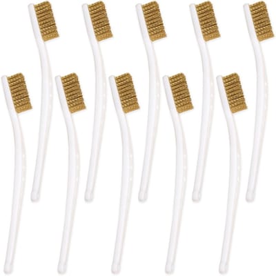 10 Stuks Messing Borstel Set - Ideaal voor Barbecue, 3D Printers, Frames en Ramen, Roest en Slakken Verwijderaar