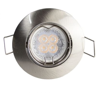 OutledTL Jayson inbouwspot - dimbaar GU10 55MM - 1 stuk - zilver kleur met warm wit licht
