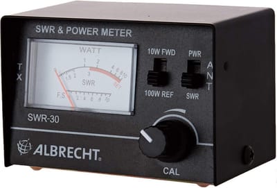 SWR Vermogensmeter - Reflectometer - Antenne Kalibratie - Dubbele Vermogensbereiken - 85x55x30 mm - Zwart