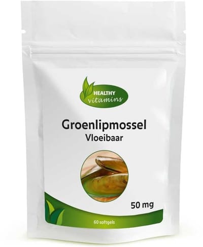Groenlipmosselolie Vloeibaar | 50 mg | 60 softgels