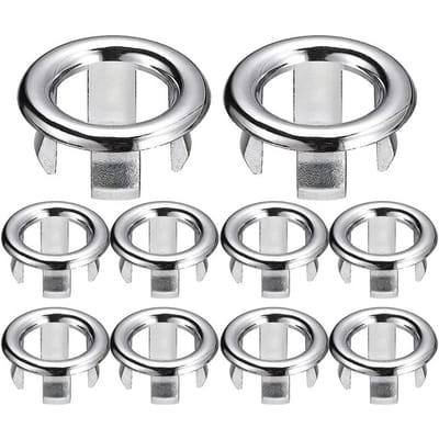 Ronde overloopafdekking voor wasbak, holle overloopring voor wastafel, badafvoerdop, afdekkappen voor de keuken, badkameraccessoires 1PC