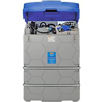 AdBlue-tank CUBE, Kant-en-klare installatie, versch. afmetingen, 1500 l, overvulbeveiliging, Elektrische pomp 230V