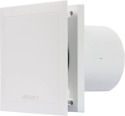 Stille Afzuigventilator - Badkamerventilator - Ventilatie Verbeteren - Twee Snelheden - 120mm - Wit