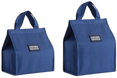 Dailygoods - Draagbare lunchtas - Geïsoleerde lunchtas - Lichtgewicht en compact - Klein en medium formaat - Perfect voor kantoor en school - Ideaal v...
