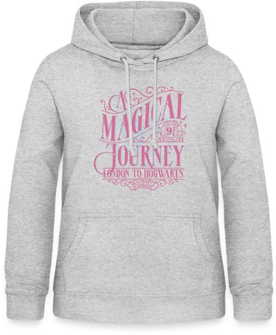 Harry Potter Perron 9 ¾ Ontwerp In Roze & Blauw Hoodie Dames