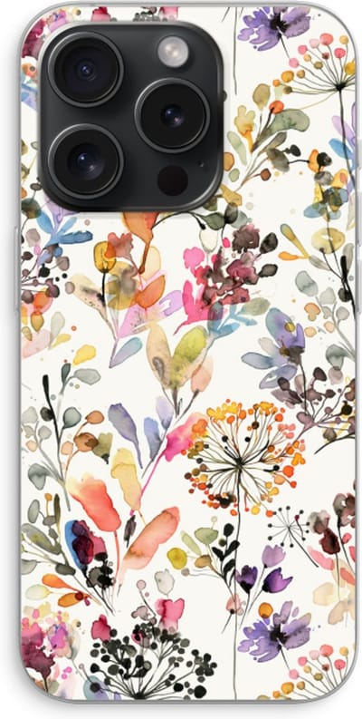 Case Company® - Hoesje geschikt voor iPhone 15 Pro hoesje - Wilde grassen - Soft Cover Telefoonhoesje - Bescherming aan alle Kanten en Schermrand