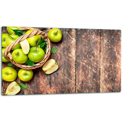 TMK ArtDeko Serie - Glasplaat Snijplank - 52x30cm - Inductiekookplaten Bescherming - Kleurrijk Ontwerp