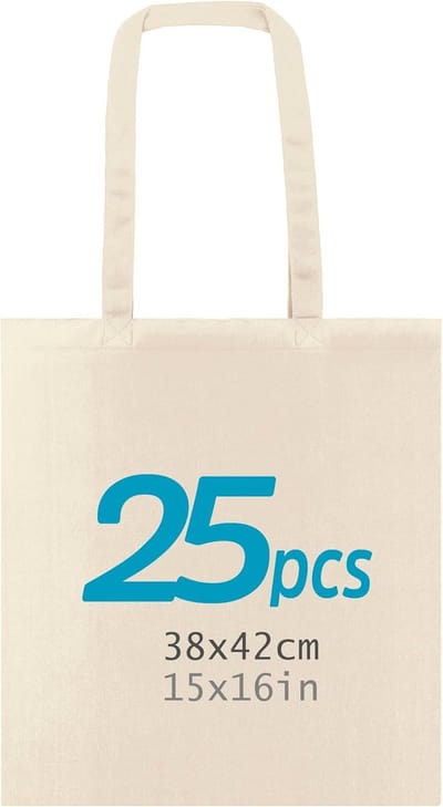 Katoenen Boodschappentas - Stoffen tas shopper - Boodschappen doen - X-vormig gestikte hengsels - 38x42 cm - Natuurlijk rood