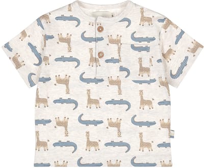 Dirkje Jongens Loose Fit T-shirt - Off white