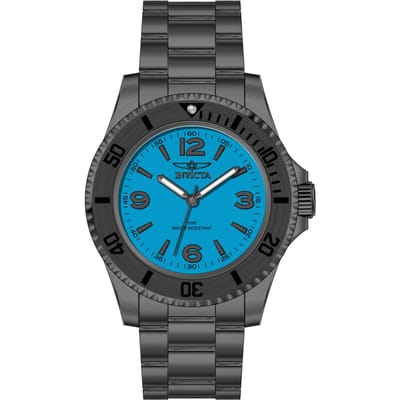 Invicta Specialty 69716 Herenhorloge - Quartz Uurwerk - Roestvrij Staal met Blauwe Wijzerplaat - 40 mm