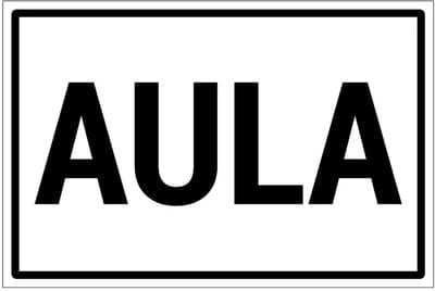 Aula bord | gecoat dibond materiaal | 30 x 20 cm